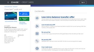 
                            9. Chase.com - Chase Slate Credit Card