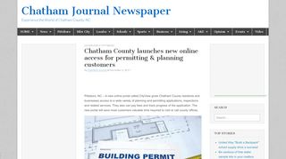 
                            4. Chatham County launches new online access for permitting ...