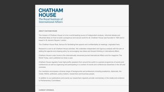 
                            3. Chatham House - Jobs