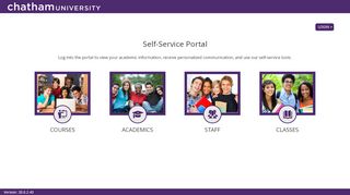 
                            2. Chatham University - Portal hosted on CV06 server