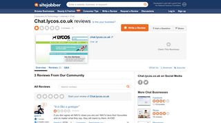 
                            9. Chat.lycos.co.uk Reviews - Sitejabber