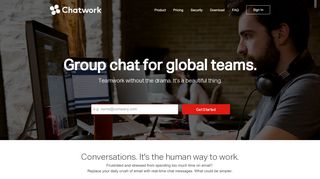 
                            5. Chatwork | Group chat for global teams