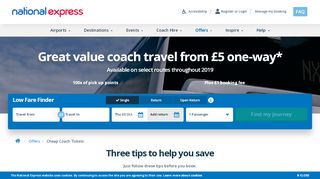 
                            8. Cheap Coach Tickets | National Express