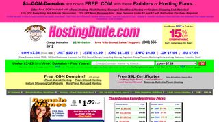 
                            7. Cheap Domain Names | $1 .COM Website | Cheap .COM