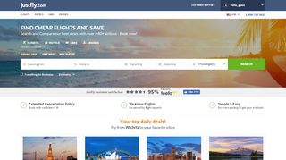 
                            1. Cheap Flights, Airline tickets and Hotels - JustFly