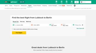 
                            9. CHEAP FLIGHTS FROM Lubbock to Berlin (with Prices) [LBB ...