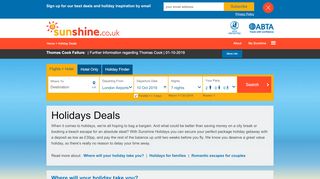 
                            3. Cheap Holidays 2019 | Compare Holiday Deals - sunshine