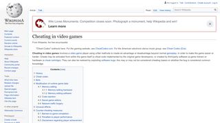 
                            8. Cheating in video games - Wikipedia