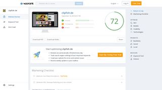 
                            5. Check clipfish.de's SEO - woorank.com