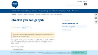 
                            9. Check if you can get JSA - Citizens Advice