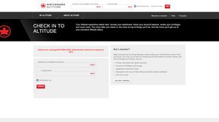 
                            5. CHECK IN TO ALTITUDE - Air Canada Altitude