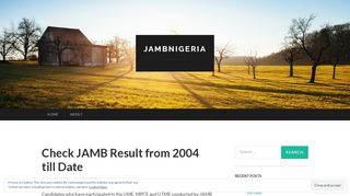 
                            9. Check JAMB Result from 2004 till Date | jambnigeria