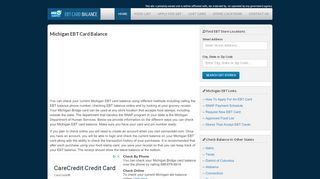 
                            1. Check Michigan EBT Card Balance
