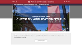 
                            11. Check My Application Status | Apply | Undergraduate Admissions | WPI