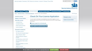 
                            4. Check On Your Licence Application - SiA