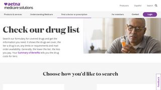 
                            1. Check Our Medicare Covered Drug List | Aetna Medicare