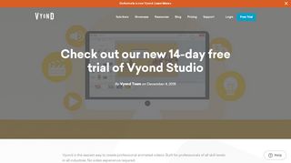 
                            4. Check out our new 14-day free trial of Vyond Studio | Vyond