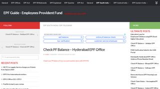 
                            8. Check PF Balance - Hyderabad EPF Office