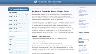 
                            8. Check the status of your Disability Claim - Find …