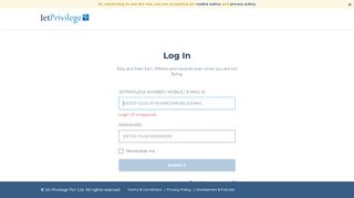 
                            2. Check your Account Summary, Tier Points ... - JetPrivilege Login