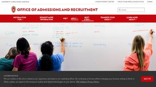 
                            2. Check your Application Status - Office of Admissions and Recruitment