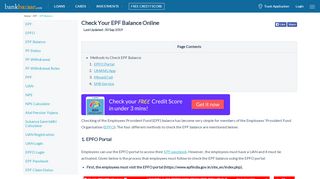 
                            10. Check Your EPF Balance Online Last Updated - BankBazaar