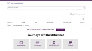 
                            9. Check Your Journeys Kidz Gift Card Balance | GiftCardGranny