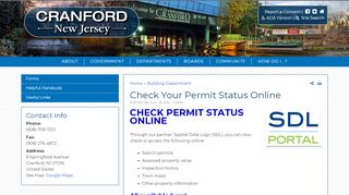 
                            5. Check Your Permit Status Online | Official Website of Cranford NJ