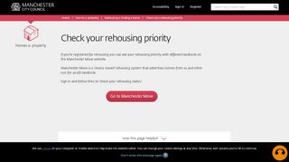 
                            4. Check your rehousing priority - Manchester City Council