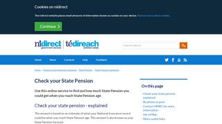 
                            8. Check your State Pension | nidirect