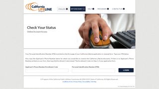 
                            4. Check Your Status - California LifeLine