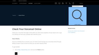 
                            1. Check Your Voicemail Online - XFINITY