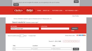 
                            1. Checkers Careers Login - Checkers Drive-In Restaurants, Inc ...