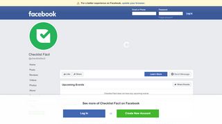 
                            9. Checklist Fácil - Events | Facebook