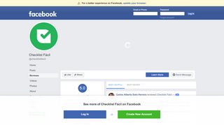 
                            7. Checklist Fácil - Reviews | Facebook