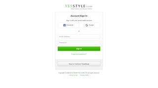 
                            4. Checkout - Sign In | YesStyle