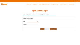 
                            3. Chegg India - Expert Login