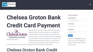 
                            6. Chelsea Groton Bank Credit Card Payment