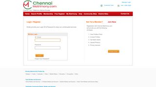 
                            10. Chennai Matrimony Member Login – Signup Free For Life Partners