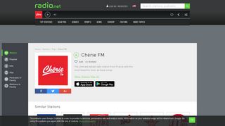 
                            7. Chérie FM radio stream - Listen online for free