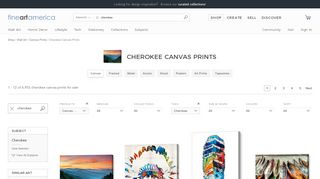 
                            6. Cherokee Canvas Prints | Fine Art America