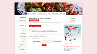 
                            3. Cherry Blossom Chinese - Charlotte in NC | Login | Chinese