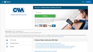 
                            8. Chester Water Authority (PA) (CWA): Login, Bill Pay, Customer Service ...