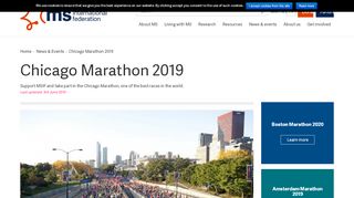 
                            9. Chicago Marathon 2019 | MS International Federation