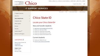 
                            10. Chico State ID – IT Support Services – CSU, Chico