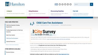 
                            9. Child Care Fee Assistance | City of Hamilton, Ontario, Canada