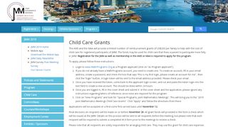 
                            8. Child Care Grants - Joint Mathematics Meetings 2019