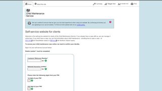 
                            1. Child Maintenance Client Portal - ClientCustomCreds