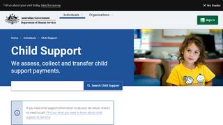 
                            1. Child Support - Australian Government Department of Human ...