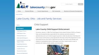 
                            7. Child Support - Lake County, Ohio